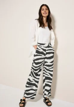 Wide Legs broek met structuur