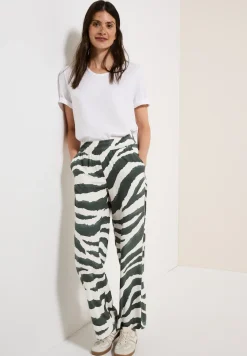 Wide Legs broek met structuur