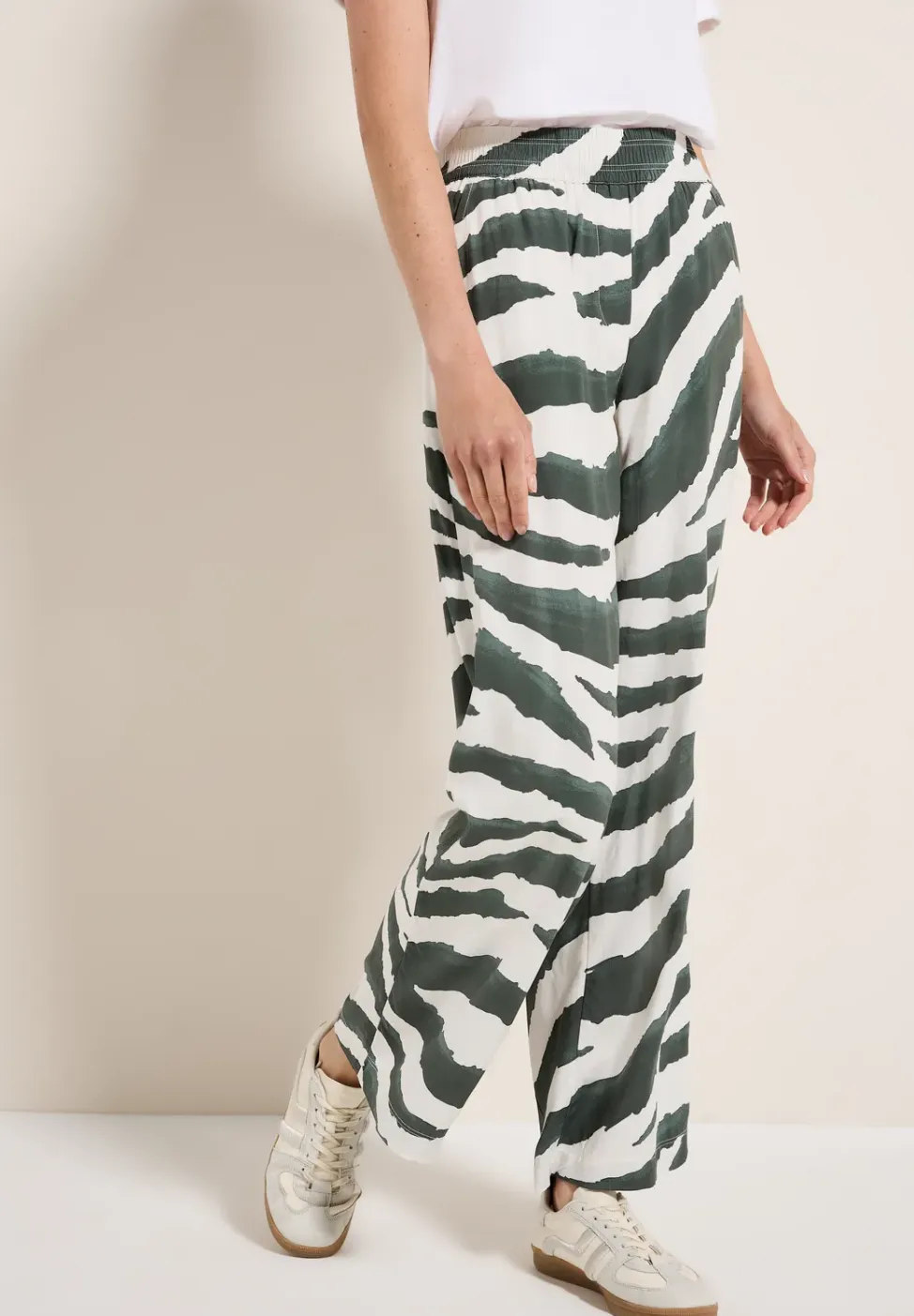 Wide Legs broek met structuur
