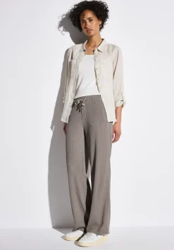 Wide Legs broek met structuur