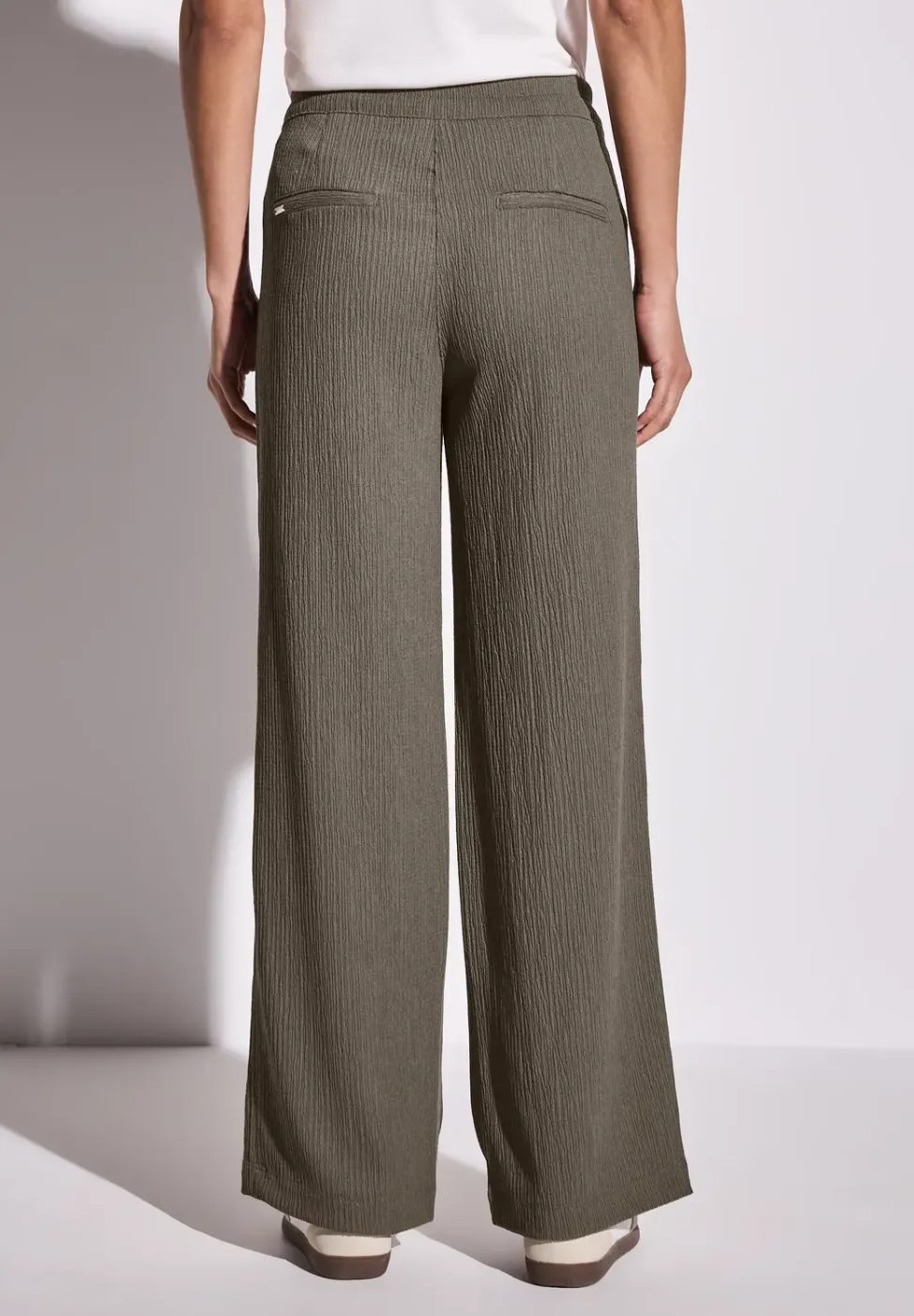 Wide Legs broek met structuur
