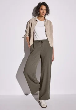 Wide Legs broek met structuur