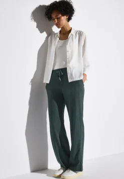 Wide Legs broek met structuur