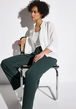 Wide Legs broek met structuur