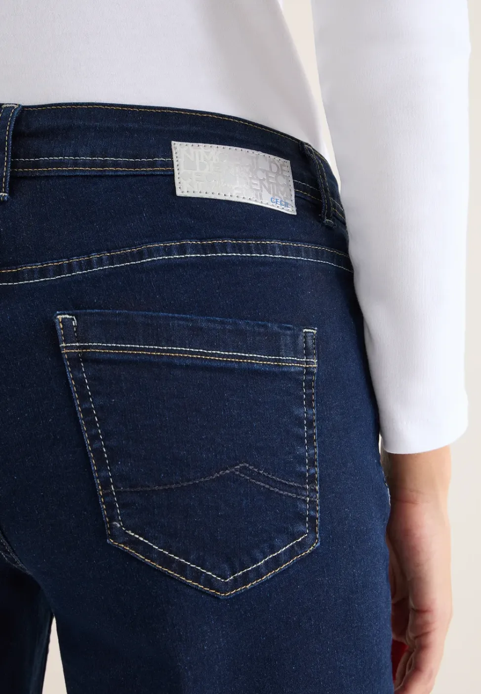 Wide Legs gespoelde jeans