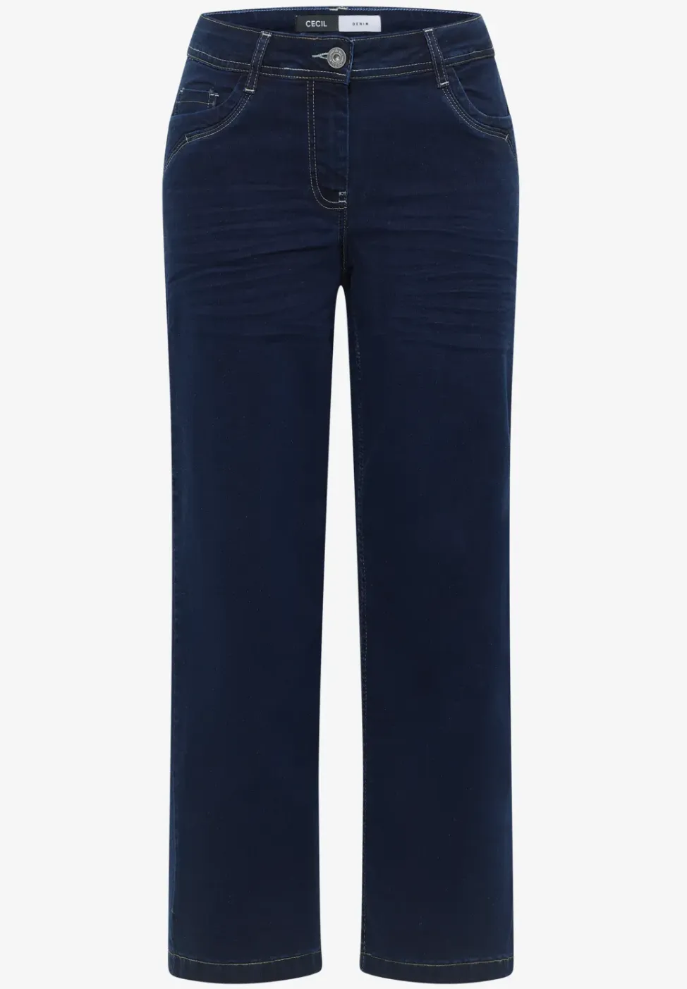 Wide Legs gespoelde jeans
