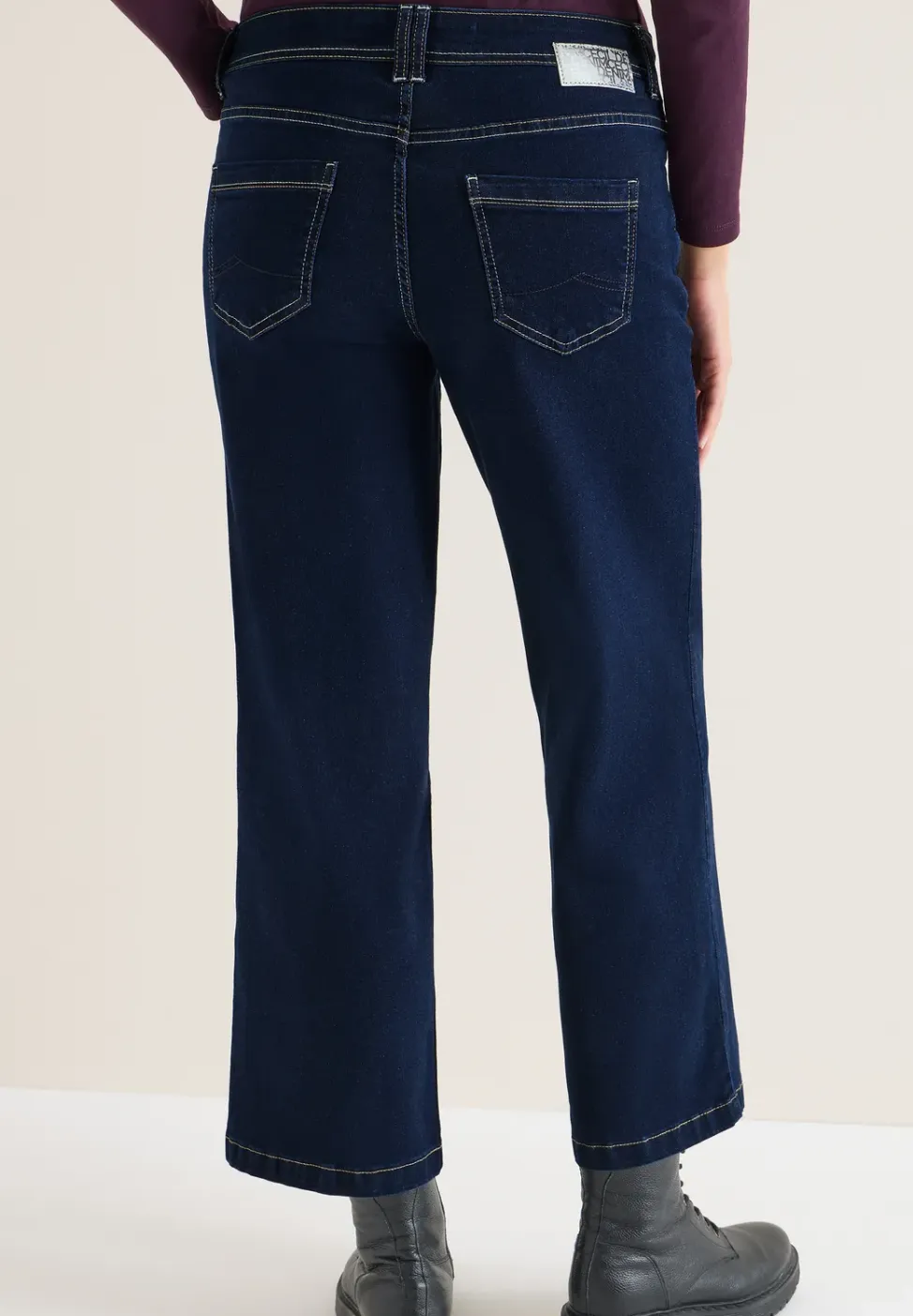 Wide Legs gespoelde jeans