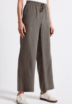 Wide Legs gestructureerde broek