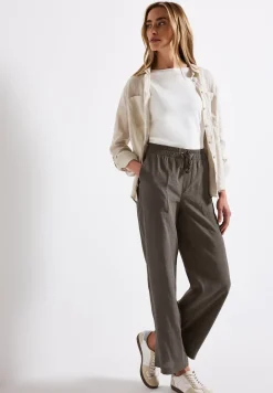 Wide Legs gestructureerde broek