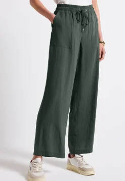 Wide Legs gestructureerde broek