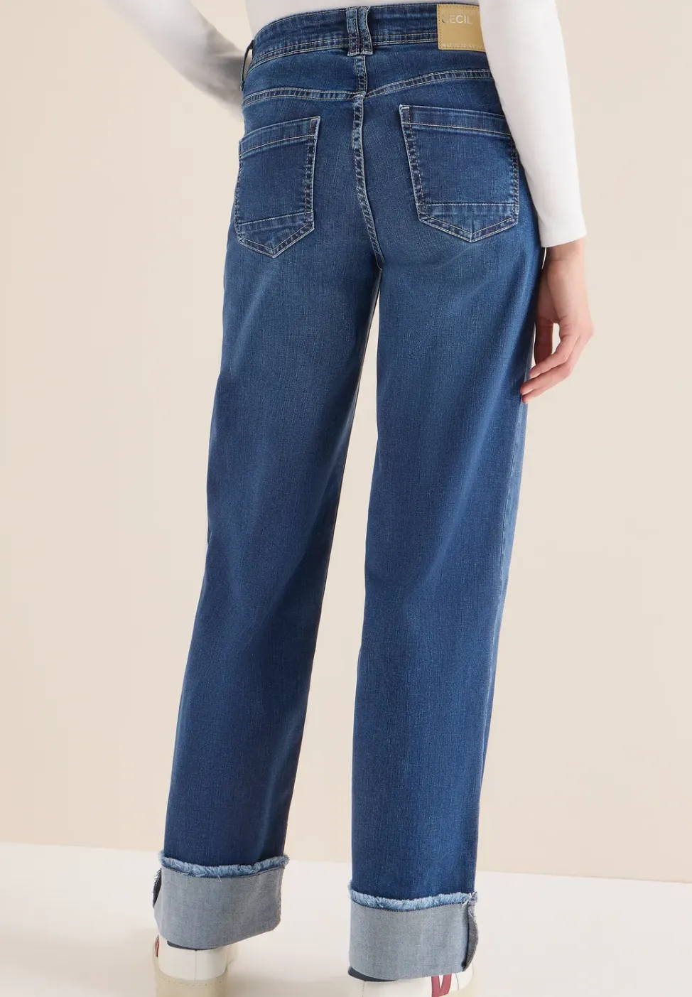 Wide Legs gewassen look jeans