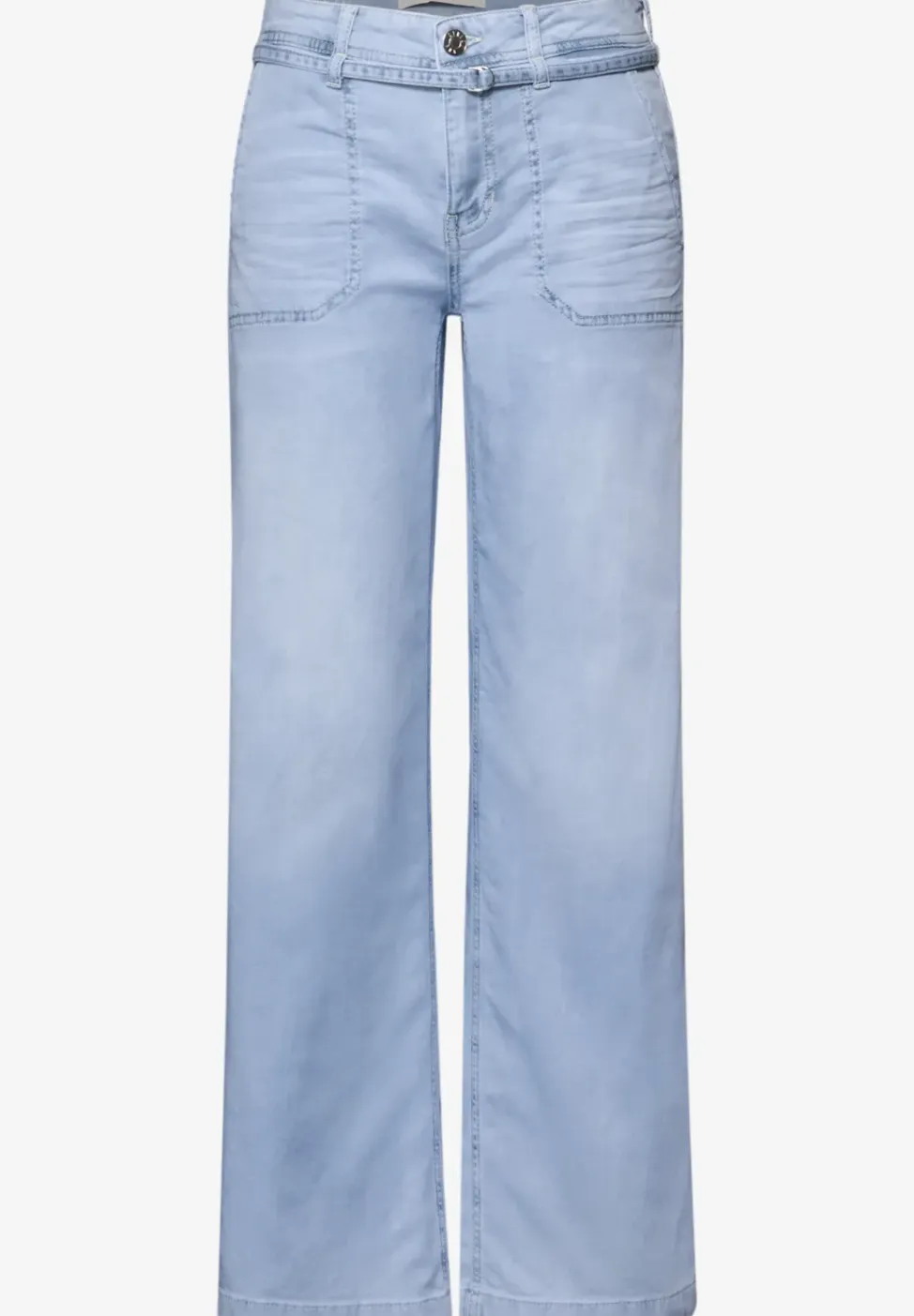Wide Legs in gebleekte look