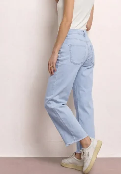 Wide Legs jeans met franje aan de zoom