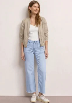 Wide Legs jeans met franje aan de zoom