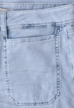 Wide Legs jeans met franje aan de zoom