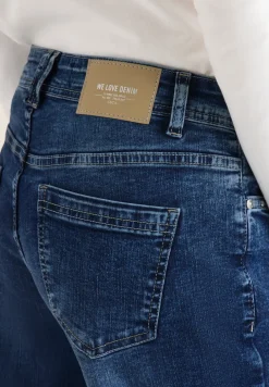 Wide Legs jeans met klinknagels