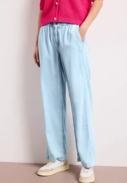 Wide Legs jeans met paperbag tailleband