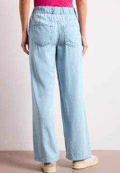Wide Legs jeans met paperbag tailleband