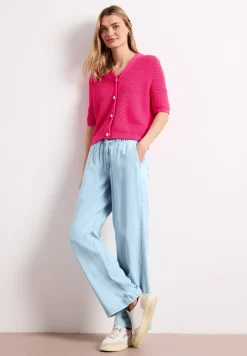 Wide Legs jeans met paperbag tailleband