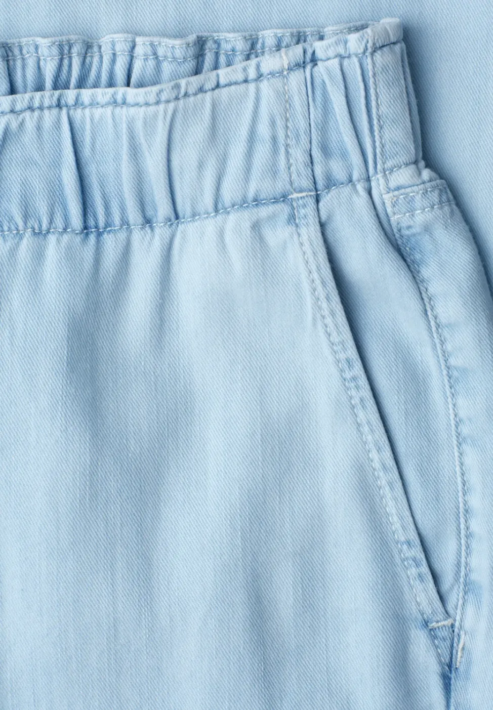 Wide Legs jeans met paperbag tailleband