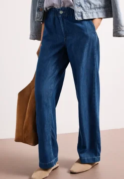 Wide Legs jeans met paperbag tailleband