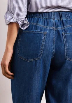 Wide Legs jeans met paperbag tailleband