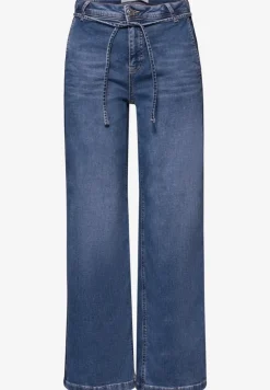 Wide Legs jeans met riemdetail