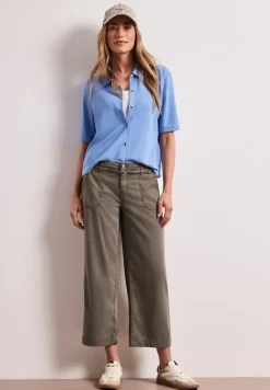 Wide Legs jeans met riemdetail