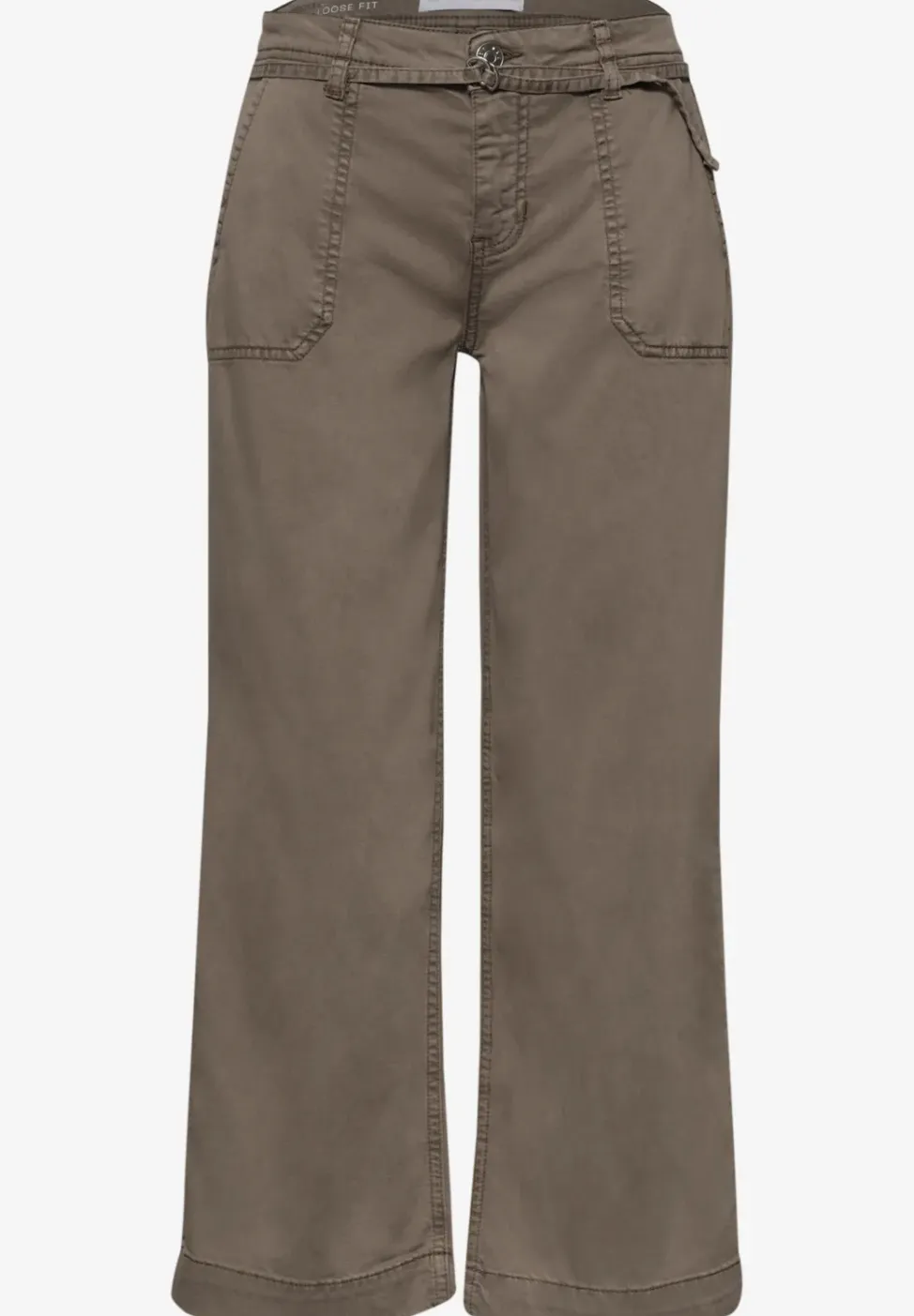 Wide Legs jeans met riemdetail