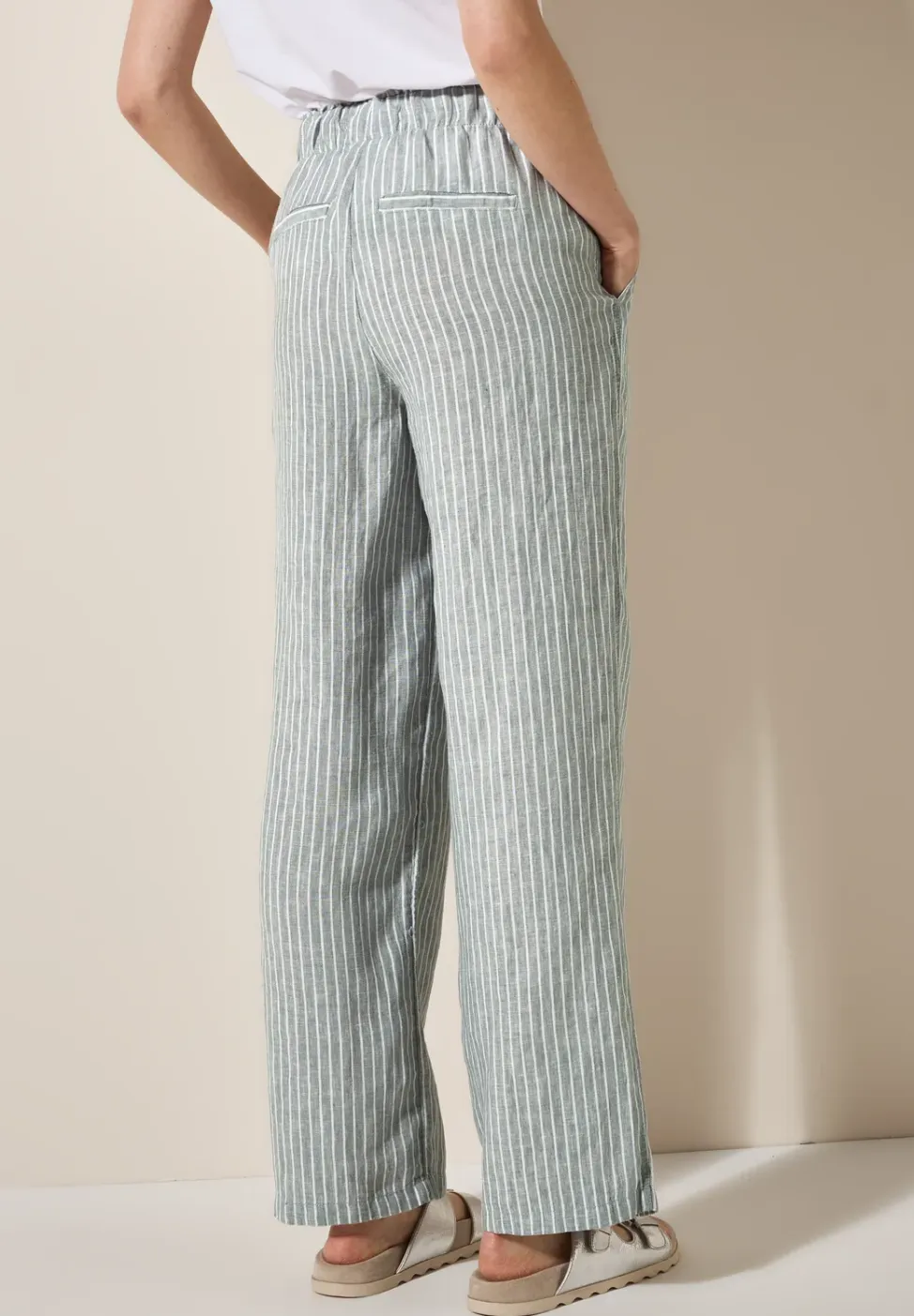 Wide Legs linnen broek