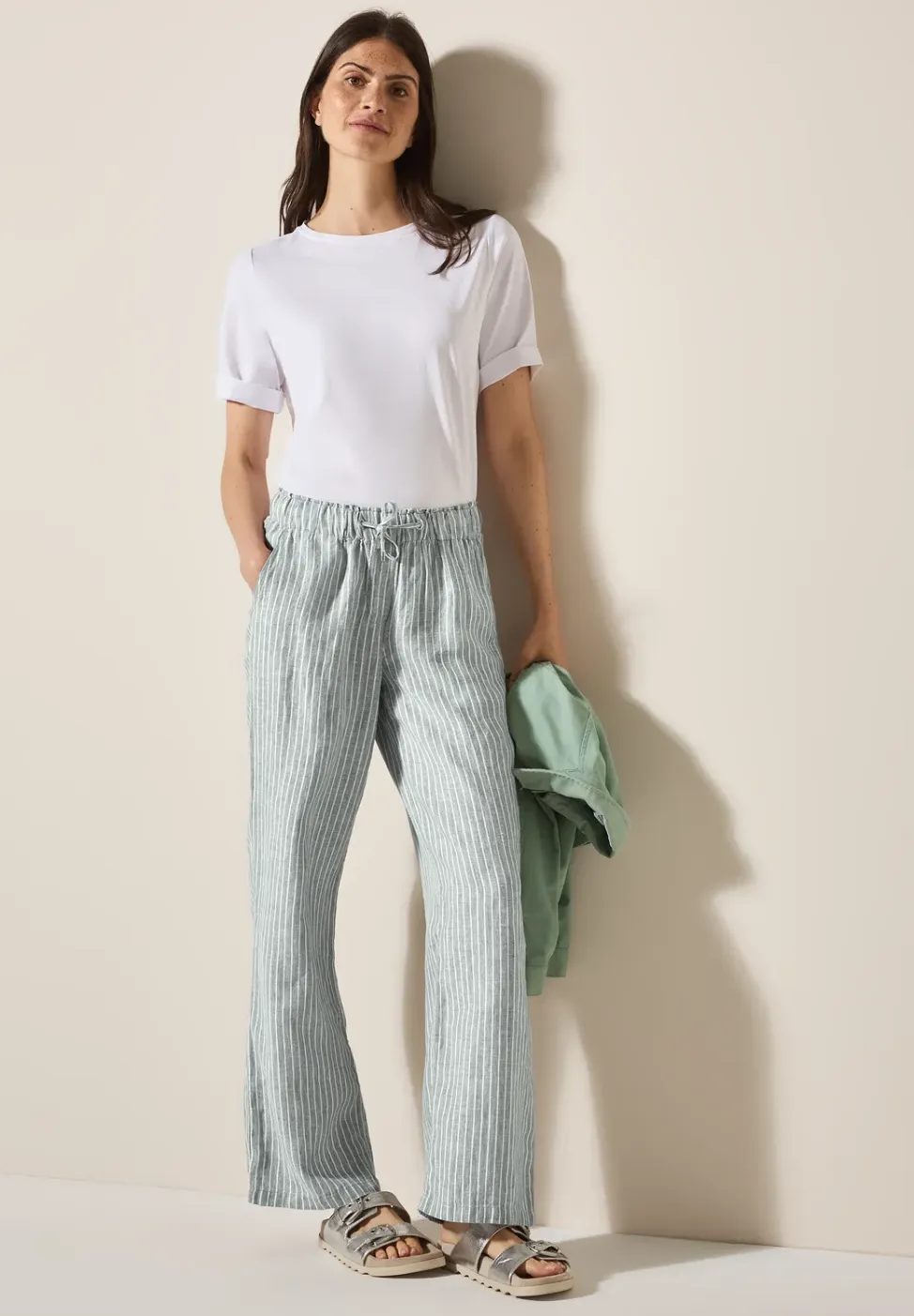 Wide Legs linnen broek