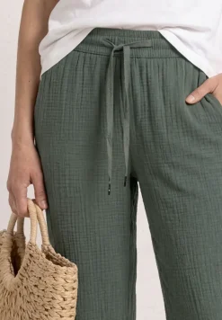 Wide Legs mousseline broek in Loose Fit