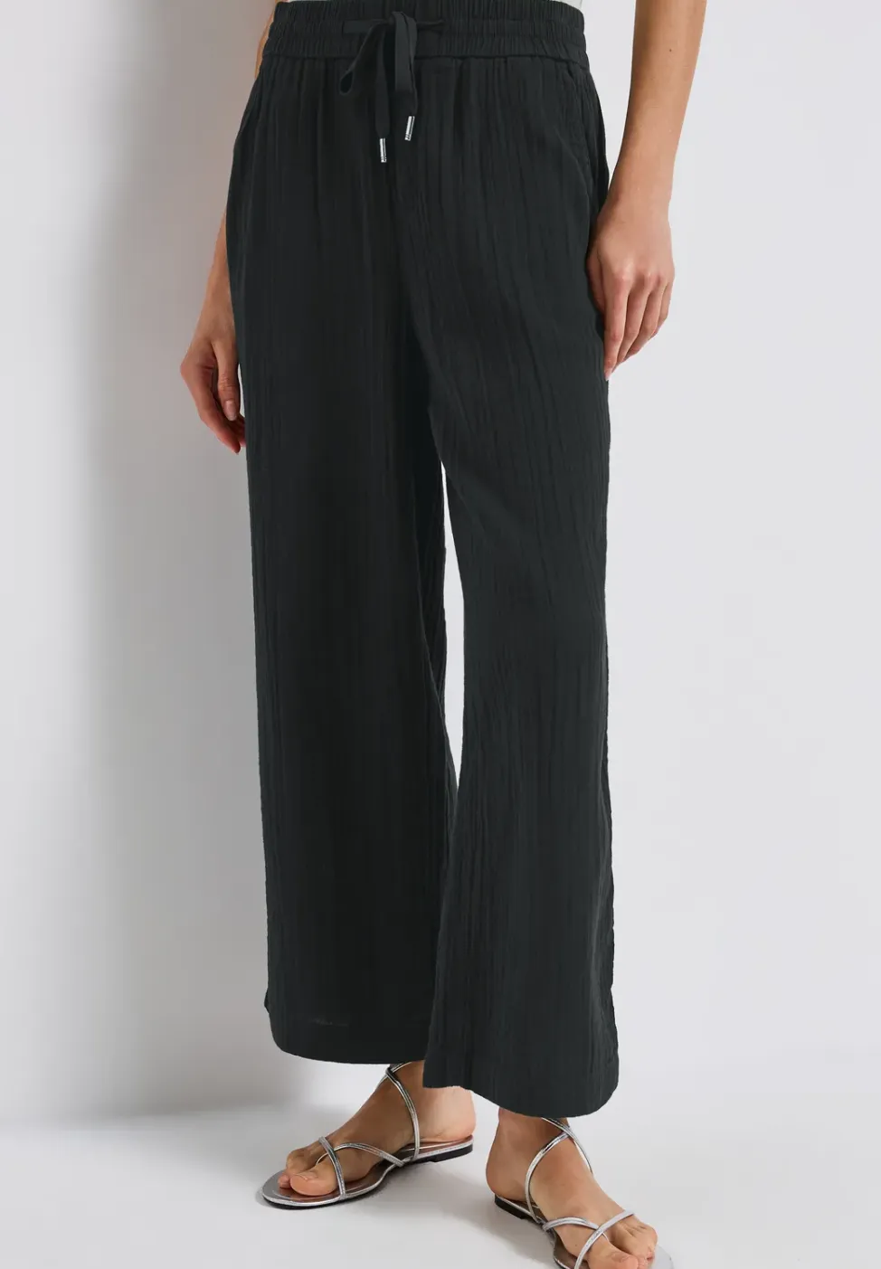 Wide Legs mousseline broek