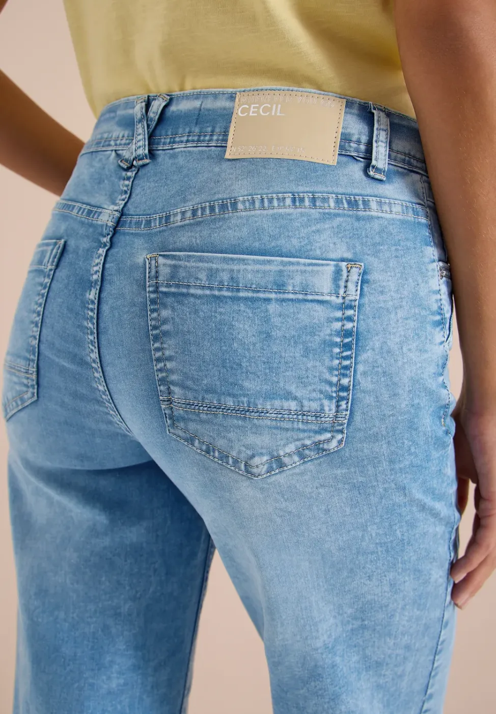 7/8 Wide Leg jeans in Slim Fit