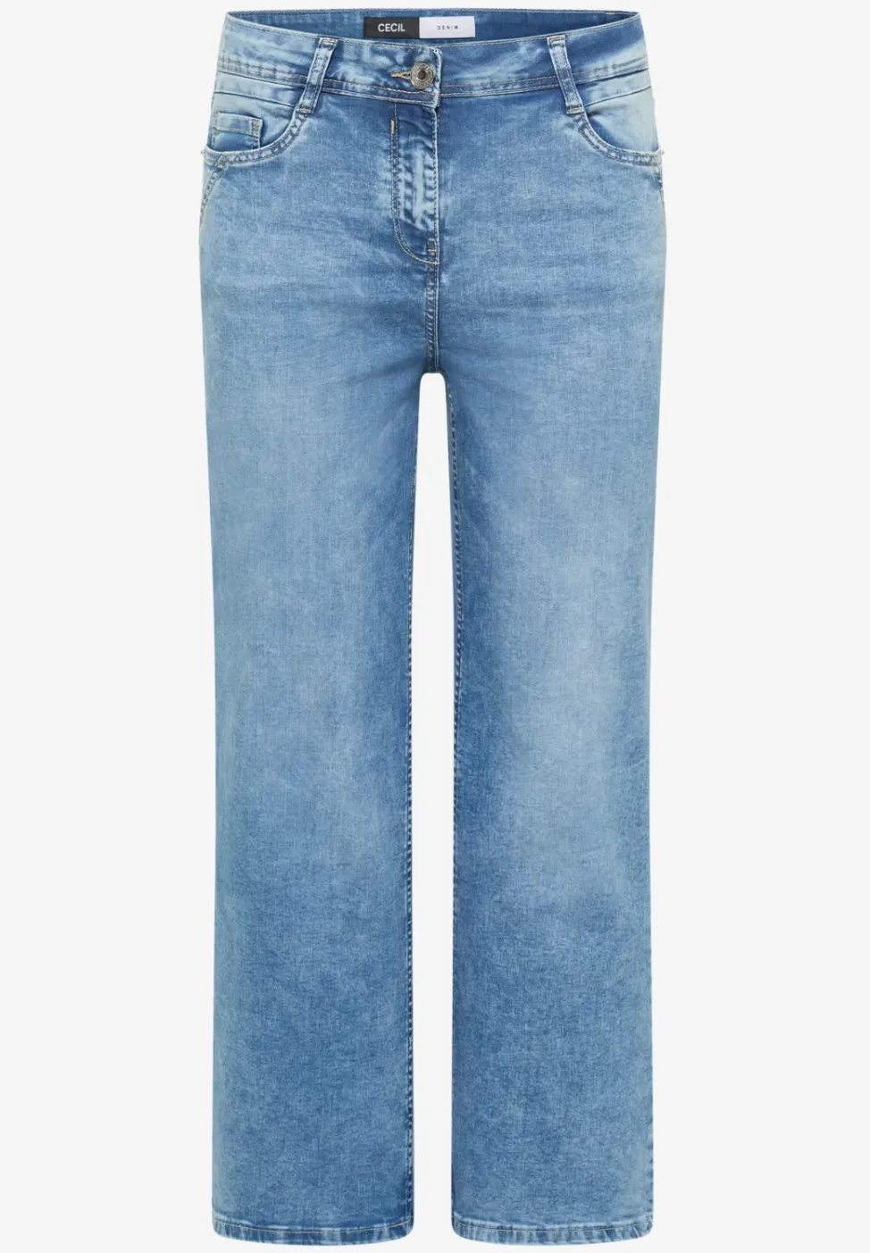 7/8 Wide Leg jeans in Slim Fit