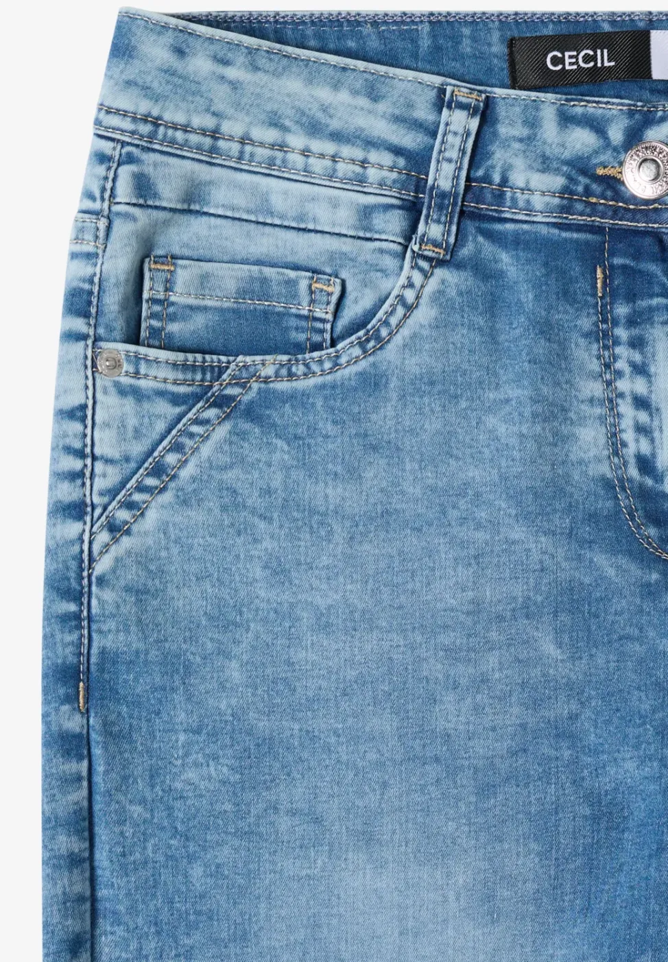 7/8 Wide Leg jeans in Slim Fit