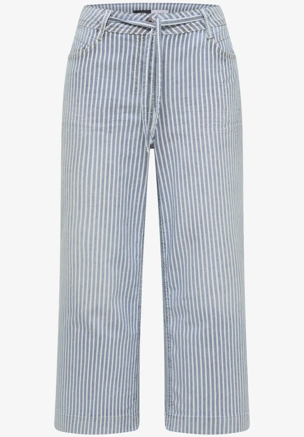 Wide leg jeans met strepen