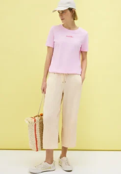 3/4 wide leg mousseline broek