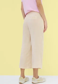 3/4 wide leg mousseline broek