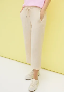 3/4 wide leg mousseline broek