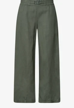 Wide Legs broek in een Loose Fit van linnen