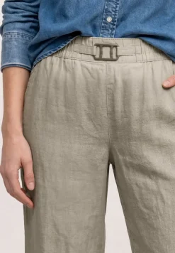 Wide Legs broek in een Loose Fit van linnen