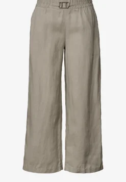 Wide Legs broek in een Loose Fit van linnen