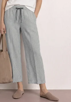 Wide Legs broek in een Loose Fit van linnen