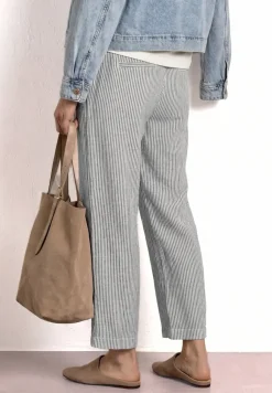 Wide Legs broek in een Loose Fit van linnen