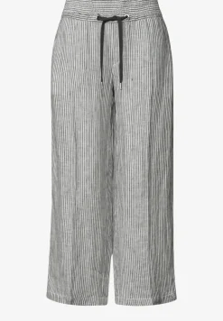 Wide Legs broek in een Loose Fit van linnen