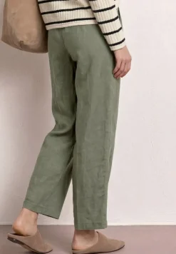 Wide Legs broek in een Loose Fit van linnen