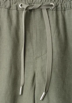 Wide Legs broek in een Loose Fit van linnen