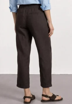Wide Legs broek in een Loose Fit van linnen