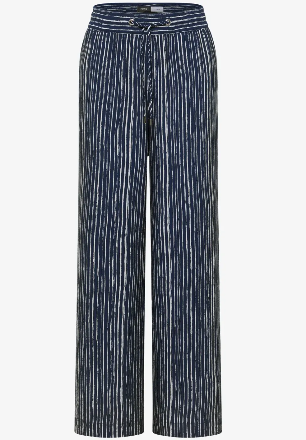Wide Legs broek in Loose Fit met strepen
